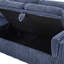 Canapé-lit convertible Canapé-lit modulaire rétractable en forme de U de 111 po avec ports USB et rangement pour le salon, bleu-1988772889