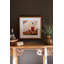  Décoration murale encadrée en bois, peinture murale, whisky, finition naturelle de bureau