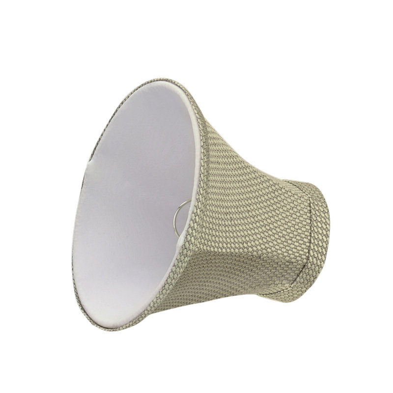 Light Beige Jacquard Fabric Bell Lamp Shade Set