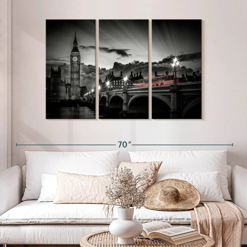 Sireci Westminster Bridge Sunset, 32" H x 50" W