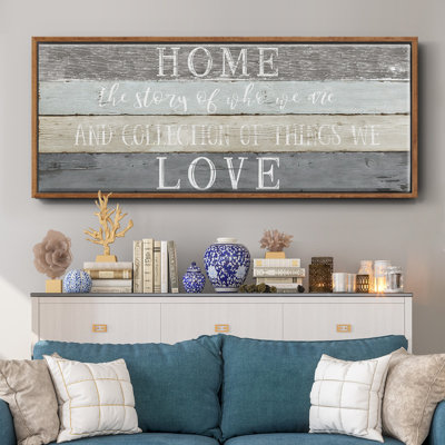 Home Love - Toile encadrée