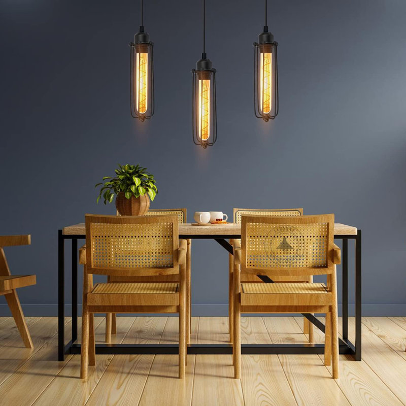 Annaluiza 3 - Light Black Caged Pendant