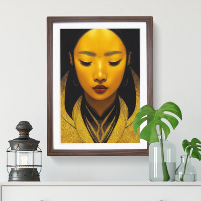 XV1022-60X A Golden Woman No.1 1 Piece Single Picture Frame Wall Art