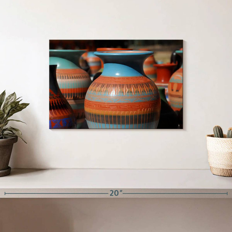 Poterie amérindienne Senne, H 8 po x l 12 po