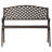 Emberto Balkene Home Cast Aluminum Bench, Sturdy Bench-Basketweave Design - Antique Bronze Finish