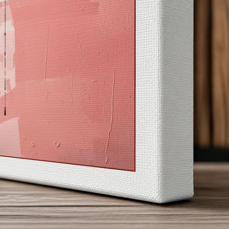 Silence Geometric - Wrapped Canvas, 24x16 - 61.0 x 40.6 cm, White Border