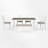 Xella 6 - Person Four Leg Dining Set-1678134792-1678134793