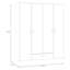 Rasheeta 4 Door Manufactured Wood Wardrobe