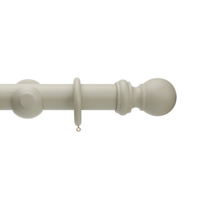 Keswick Wood 5cm Single Curtain Pole