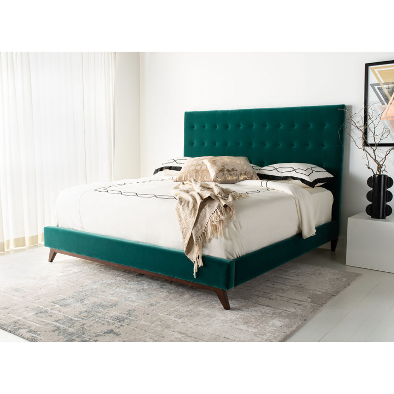 Lit tapissier standard Bunny, Vert foncé, Très grand