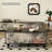 47.24" Black Solid Wood Rectangular Coffee Table