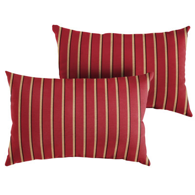  Housse et insert de coussin extérieur rayé Sunbrella