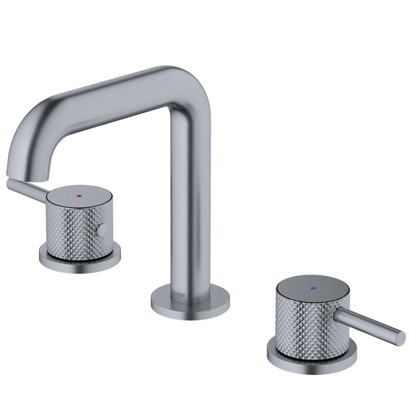 Tryst 2-handle Bathroom Faucet with Drain Assembly, Stainless Steel