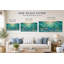 Art mural sur toile de bord de mer océanique, impression sur toile enveloppée de vie marine sous-marine, décoration murale marine bleue pour le salon, la chambre d'enfant, la salle de bain et la maison de plage-82973527