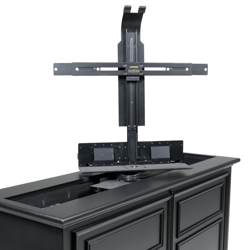 Latitude Solid Wood TV Stand for TVs up to 55", Black