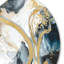 Marble Painting Textured V Abstract Wall Decor on Metal-88599958