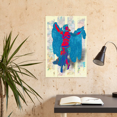 Contemporary Art Abstract Colorful Contemporary Portrait Wall Art 1 Piece Wrapped Canvas Wall Art