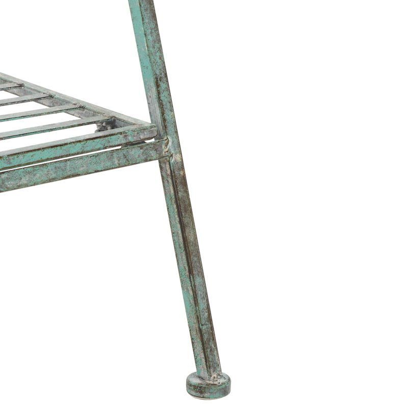 Mader Weather Resistant Plant Stand Plant Stand, Antique Green