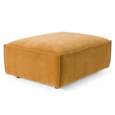 Hasting - Modern Ochre Fabric Modular Ottoman