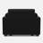 Knopp Velvet Comfort Rest Single Sofa-795805013