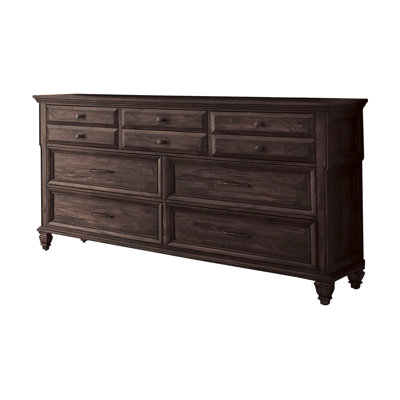 Nerina 8 Drawer 68.35"" W Dresser in Weathered Burnished Brown -  Canora Grey, 788AECFB4C114BB6B32F3E826FAF0DA8