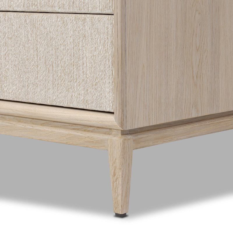 Rosenell 8 Drawer Dresser, Natural Oak Veneer