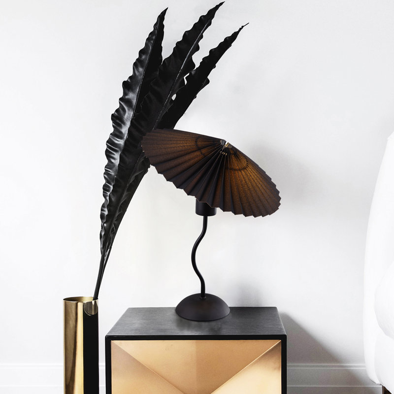 Lampe de fantaisie en métal Hadil, Noir
