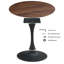 Table à manger TULIP, diamètre 106CM ROND, bois naturel, GOLEN LEG 1Pc par Ctn