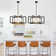 7 - Light 21.3" Wide Geometric Candle-Style Square / Rectangle Lantern Chandelier