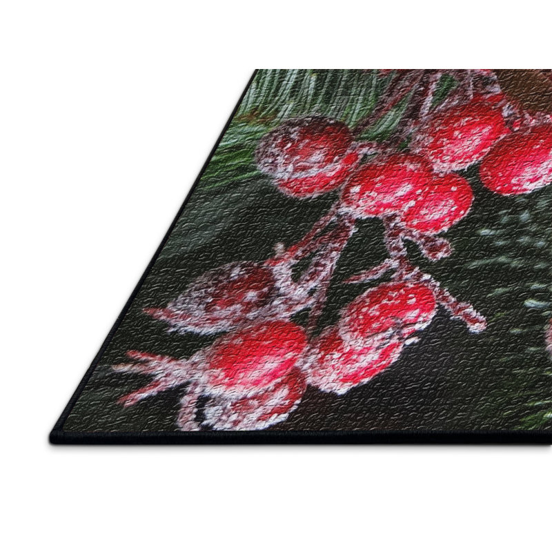 Floral Indoor Rug, Rectangle 4' x 6'