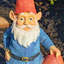 Statue de jardin de gnome 16 po avec champignons