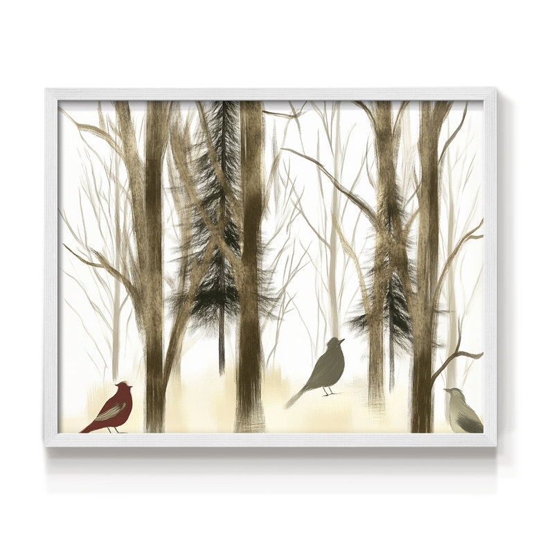 Art de Noël - CXL III - Reproduction encadrée - Restickable, H 16 po x l 20 po, Blanc