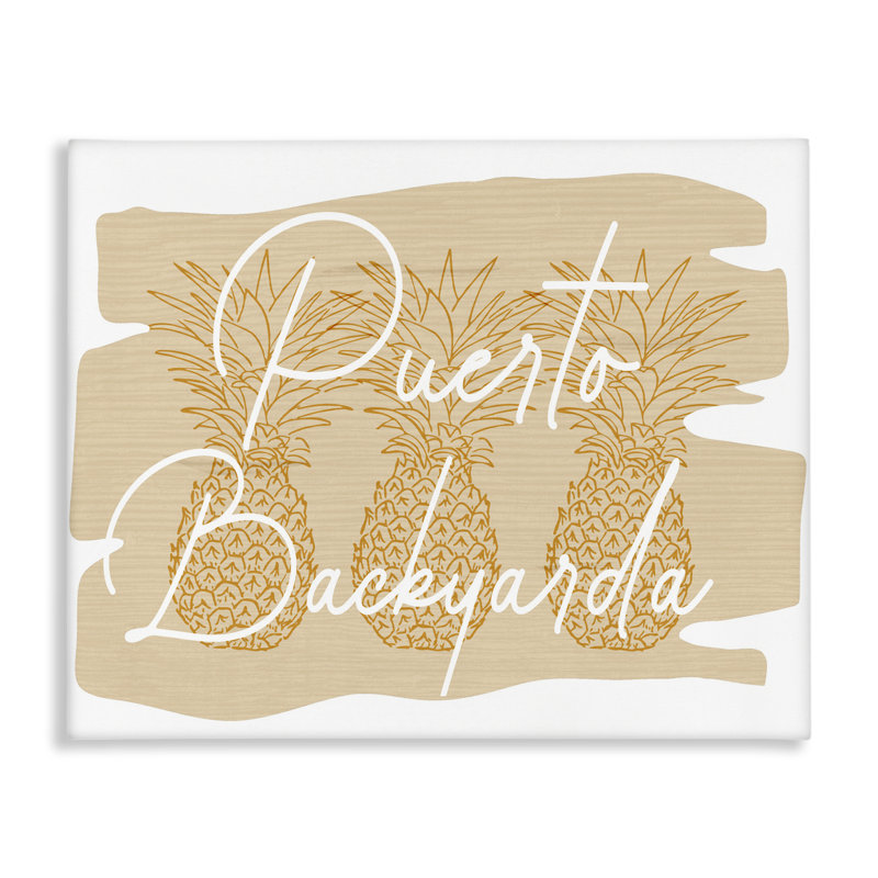 "Puerto Backyarda", art mural sur toile par Ziwei Li, H 16 po x l 20 po
