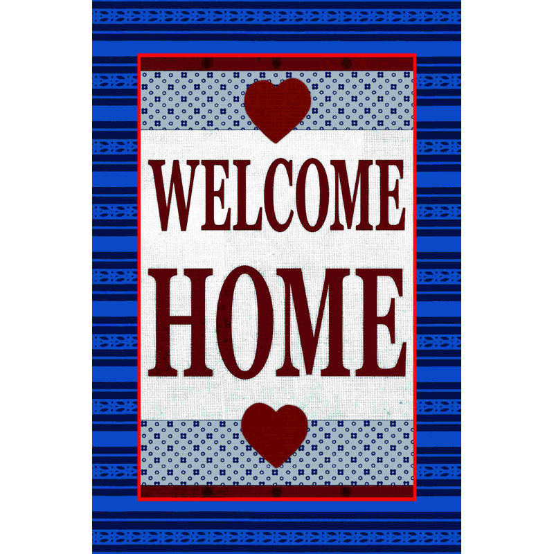 Welcome Home 2, H 36 po x l 24 po x P 1,25 po