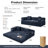 78.8''Sleeper Couch Bed for Livingroom,Convertible Modular Sofa with Armrest Pillow,Modular Foldable Corduroy Couches in a Box,No Assembly-1191320730