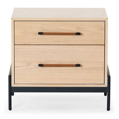 Kufeldt 26" W 2-Drawer Manufactured Wood Nightstand 