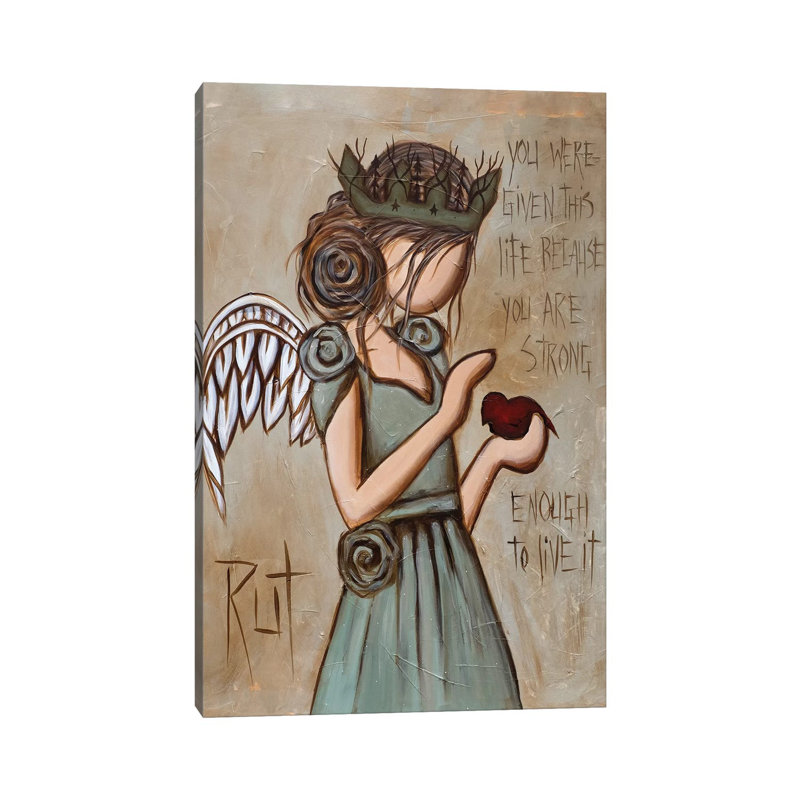 Strong Enough - Painting Print on Canvas, Wrapped Canvas, 66.04 cm H x 45.72 cm W x 1.91 cm D