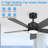 5 Blade Smart Ceiling Fan With Light, Remote Control, Reversible Dc Motor, Dual Finish Blades-1496685617