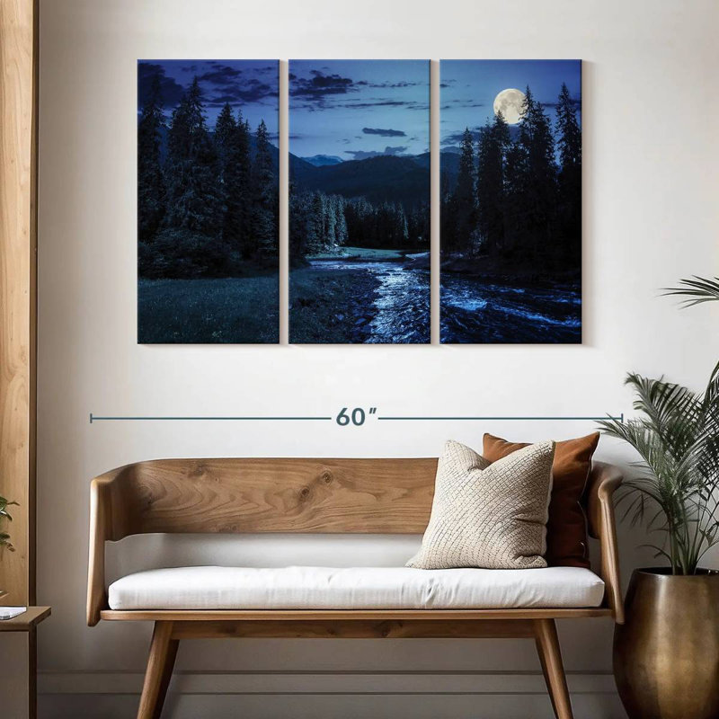 Alvord Pine Forest Nightfall, 32" H x 50" W