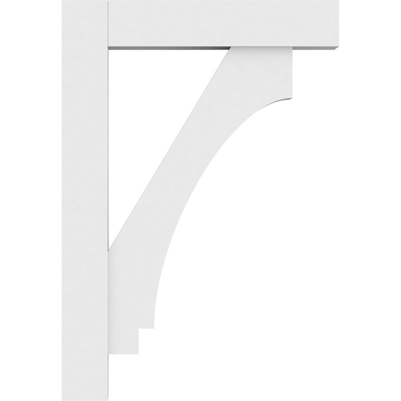 Support standard en uréthane Signature Imperial avec extrémités en bloc, brun clair apprêté, H 26 po x l 3 po x P 20 po