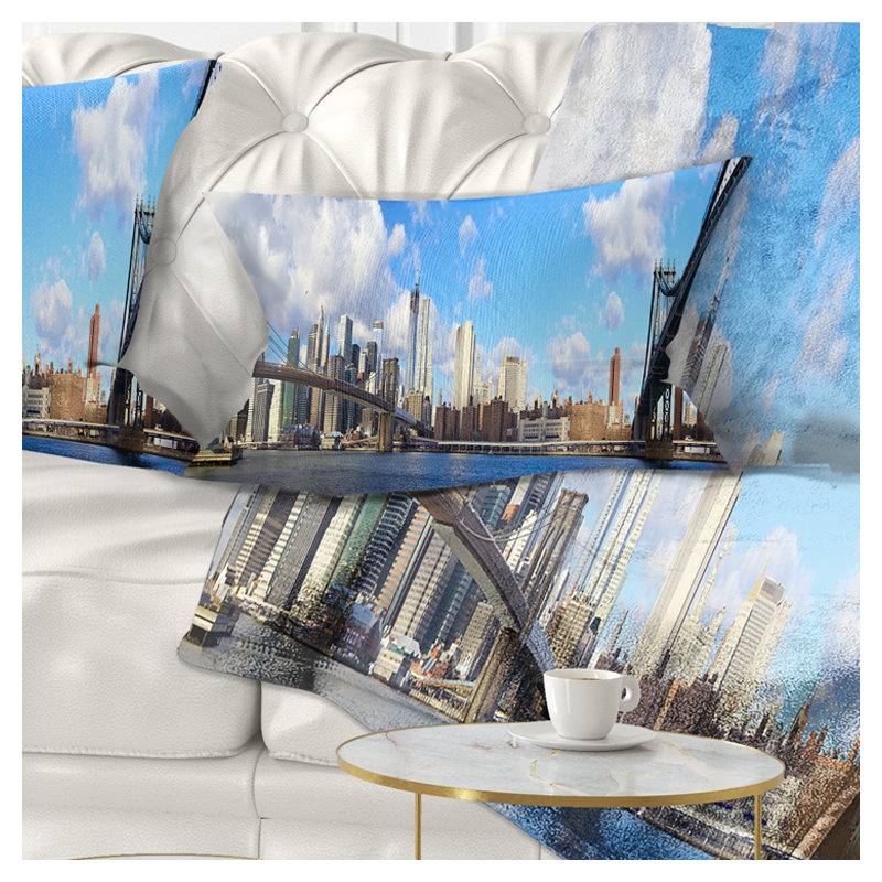 Coussin lombaire en cityscape vif day manhattan