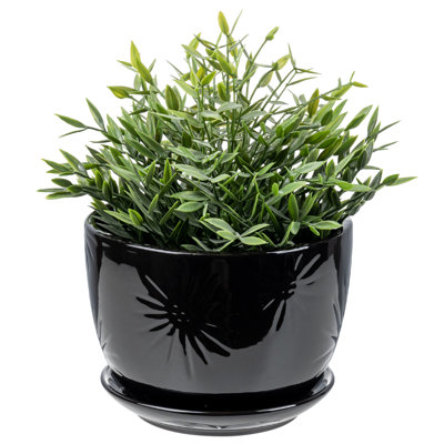 Round Ceramic Flower Pot Planter