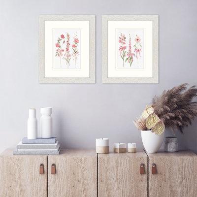 Wildflowers and Bows Framed Art