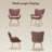 Plush Lambswool-Style Side Chair - Metal Leg Lounge Armchair-313103187