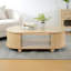 TABLE LATÉRALE DE RANGEMENT OVALE EN MDF