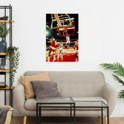 Basketball Match In Progress Michael Jordan Chicago Bulls United Center Chicago Cook County Illinois Usa Contemporary Bull Architecture Art