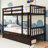Two Drawers Rubber Wood Bunk Bed-1268994107-1268994100