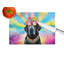 Grande planche à découper en verre Black Labrador Hippie Dawg