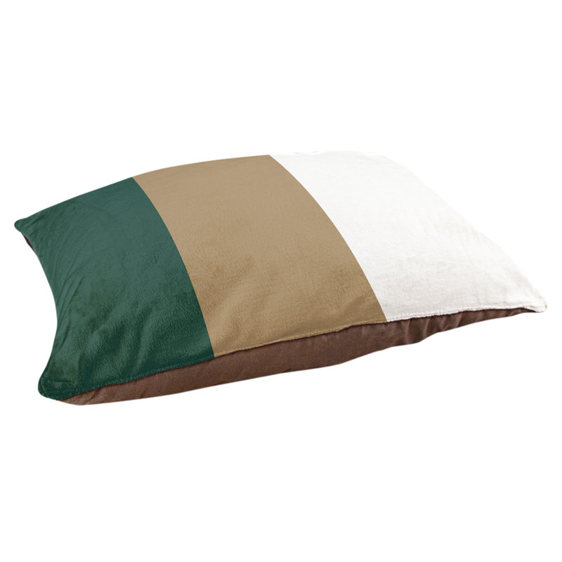 Coussin Atlanta, Grand (l 40 po x P 30 po x H 6,5 po), Green/Gold Middle