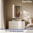 Modern Frameless LED Lighted Bathroom / Vanity Mirror with 3 Colour Adjustable, Memory Function, Anti-fog, Time Mode Control-102505969